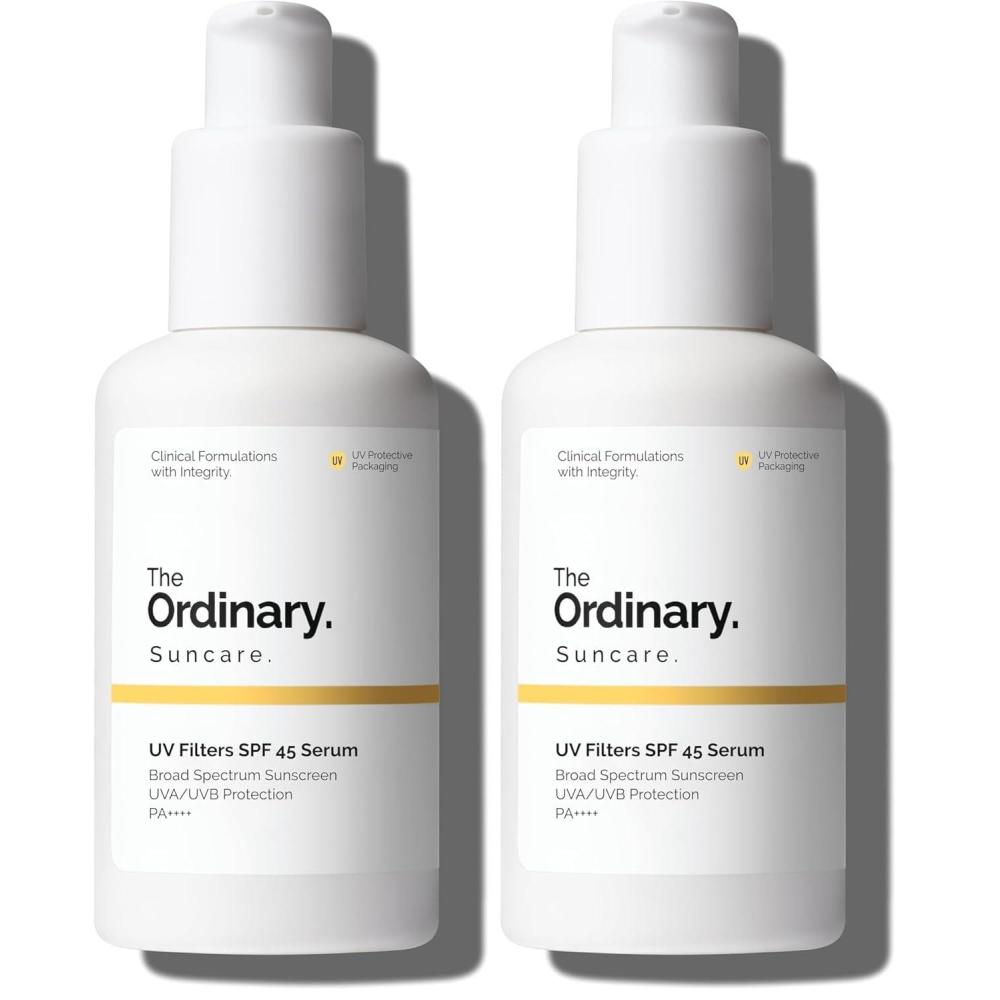 imageThe Ordinary UV Filters SPF 45 Serum Sunscreen for Face Lightweight Hydrating BroadSpectrum Sunscreen UVAUVB Protection NonComedogenic No White Cast 2 Fl Oz2 Fl Oz Pack of 2